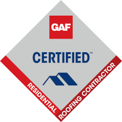 GAF Certified Contractor Logo GAF Certified Contractor Logo – Symbolizing excellence in roofing installations, enhanced warranties, and GAF's recognition of our expertise.
